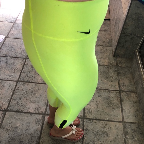 Nike Pants - Neon green leggings Nike Pants - Neon green leggings